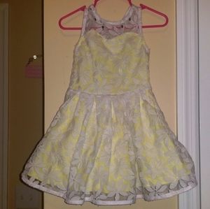 2T Yellow & White Lace Dress